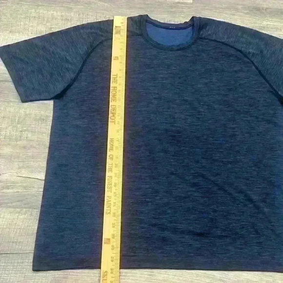 Lululemon Metal Vent Tech Short Sleeve Shirt Mens Sz XXL Navy Blue Athleisure - Picture 5 of 10